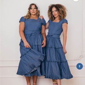 Plus Size Blue JessaKae “Take Flight” Dress - Size 2X - Like New Condition